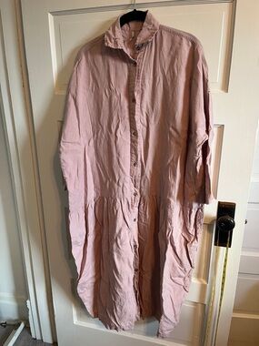 Seaside Tones Linen Dress